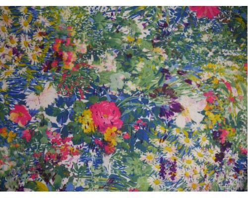 Printed Spun Polyester - Summer Flowers